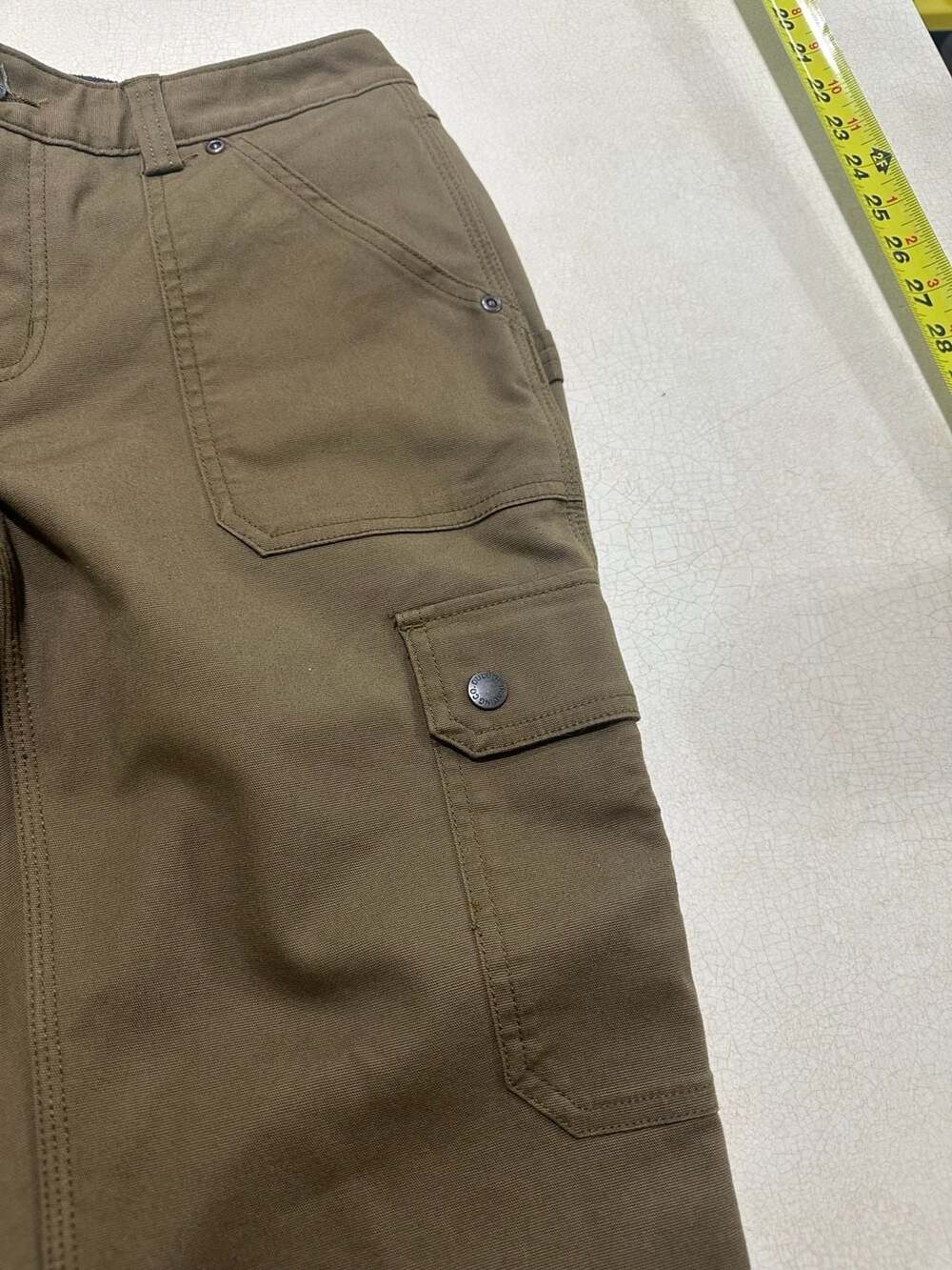 Duluth Flex Fire Hose Cargo Pants Womens 6x29 (27x29) Brown Relaxed Work - Picture 9 of 10